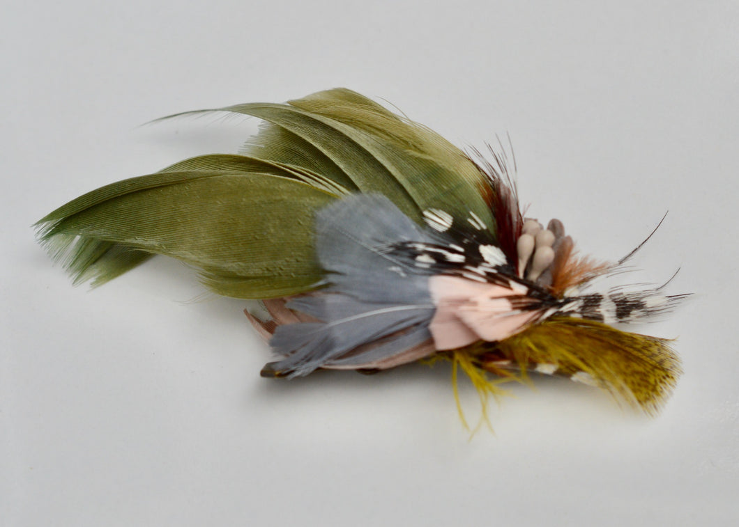 MIOA hair accessory／1A-8／feather hair clip