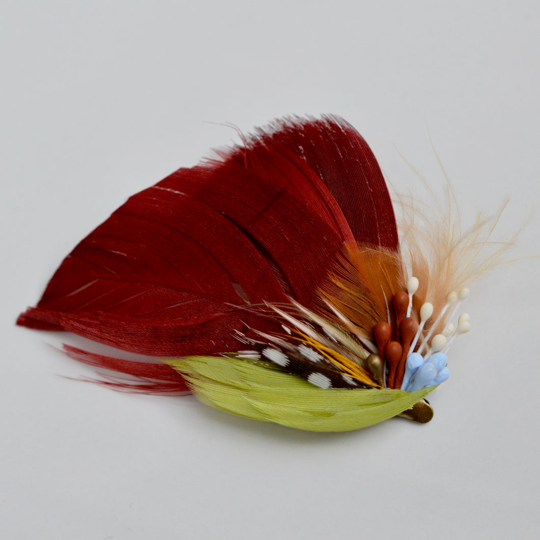 MIOA hair accessory／1A-6／feather hair clip