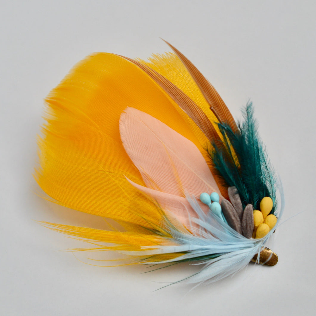 MIOA hair accessory／1A-2／feather hair clip